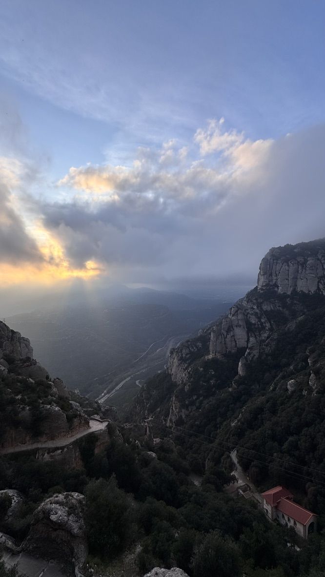 Montserrat at golden hour